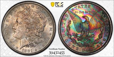 1881-S $1 MS63+