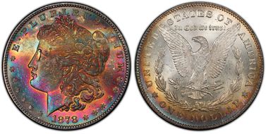 1878 7TF $1 Reverse of 1878 MS64