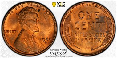 1944-D/S 1C MS65RD