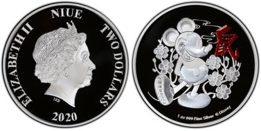 2020 $2 Mickey-Year of the Mouse PR70DCAM