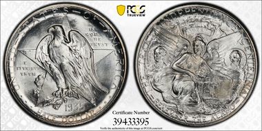 1935-D 50C Texas MS66+