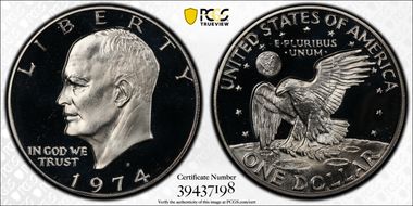 1974-S $1 Clad PR68DCAM