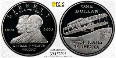 2003-P $1 First Flight PR69DCAM