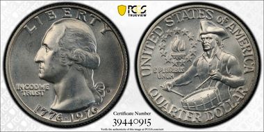 1976-S 25C Silver MS68