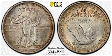 1917 25C Type 1 MS66FH