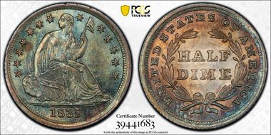 1839 H10C No Drapery MS64