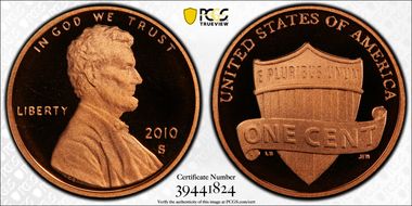 2010-S 1C Shield PR69DCAM