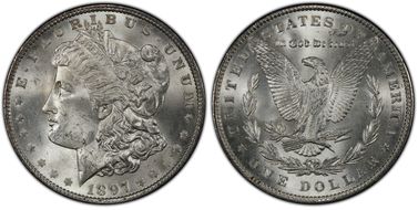 1897 $1 MS64