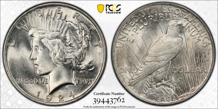 Cert 39443762 - Coin Image