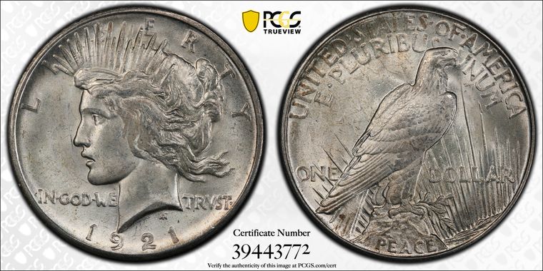 Cert 39443772 - Coin Image