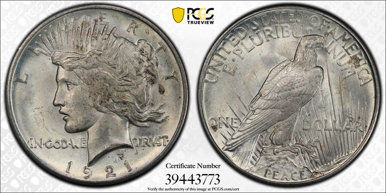 Cert 39443773 - Coin Image