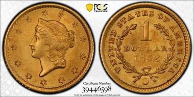 1852-O G$1 MS63