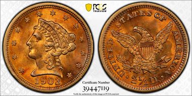 1903 $2.50 MS63