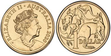 2020 $1 Mob of Roos  Black Swan Privy MS68