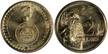2016 $2 50 Yrs Decimal Currency MS68