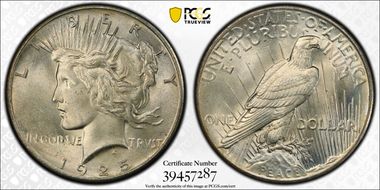 1925 $1 MS66