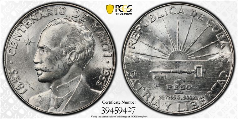 Cert 39459427 - Coin Image