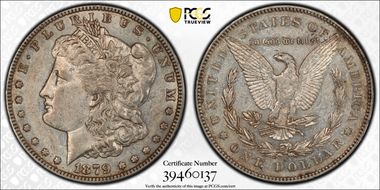 1879-S $1 VAM 6, Reverse of 1878 XF45