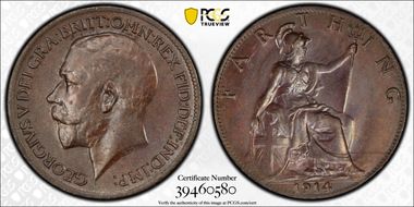 1914 1/4D S-4059 Blackened finish MS64