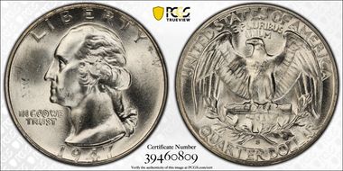 1947-S/S 25C RPM, FS-501 MS66