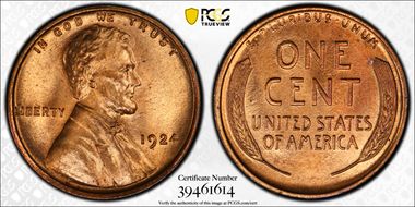 1924 1C MS66RD