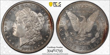 1878 7/8TF $1 Weak MS64