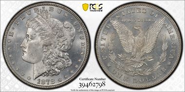 1878 7/8TF $1 VAM 31, Lines Thru Leg MS65+