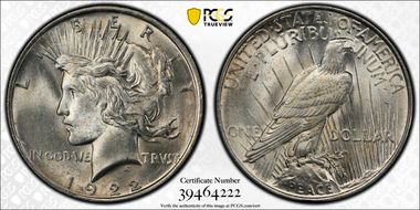 1922 $1 MS63