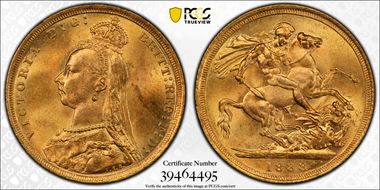 1888-S Sov S-3868B DISH S10 2nd Obv Angled J MS64