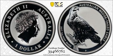 2017-P $1 Wedge Tailed Eagle MS67