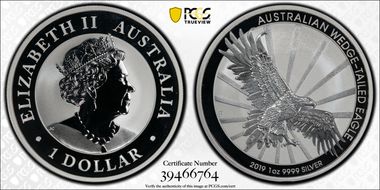2019-P $1 Wedge-Tailed Eagle MS67