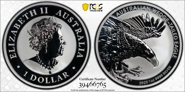 2020-P $1 Wedge-Tailed Eagle MS65
