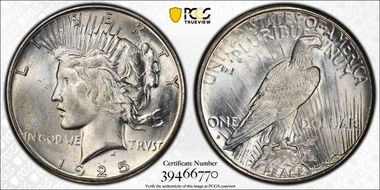 1925-S $1 MS64