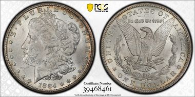 1884-CC $1 MS62