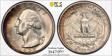 1937-D 25C MS67