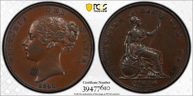 1841 1D S-3948 No Colon AU55BN