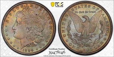 1896 $1 MS66+
