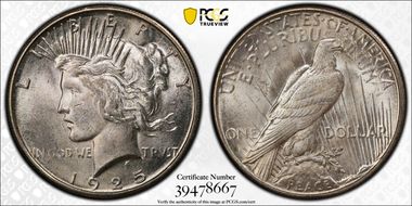 1925-S $1 MS64