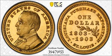 1903 G$1 LA Purchase, McKinley PR66DCAM