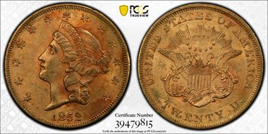 1852 $20 MS61