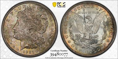 1921-D $1 MS66+