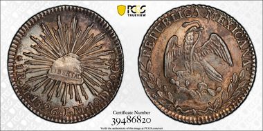 1826-Mo JM Real KM-372.8 MS63