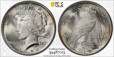 1924 $1 MS67