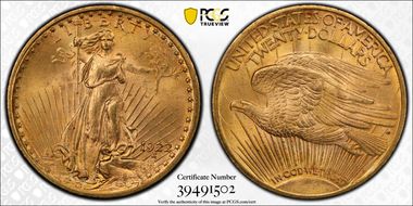 1922 $20 MS65