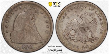 1871 $1 F15