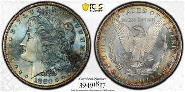 1880-S $1 MS67+
