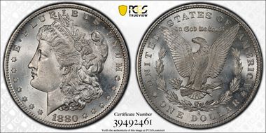 1880-S $1 MS64