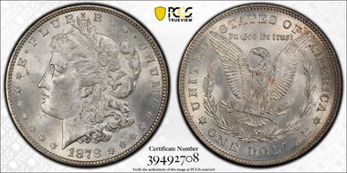 1878 7/8TF $1 Strong MS63