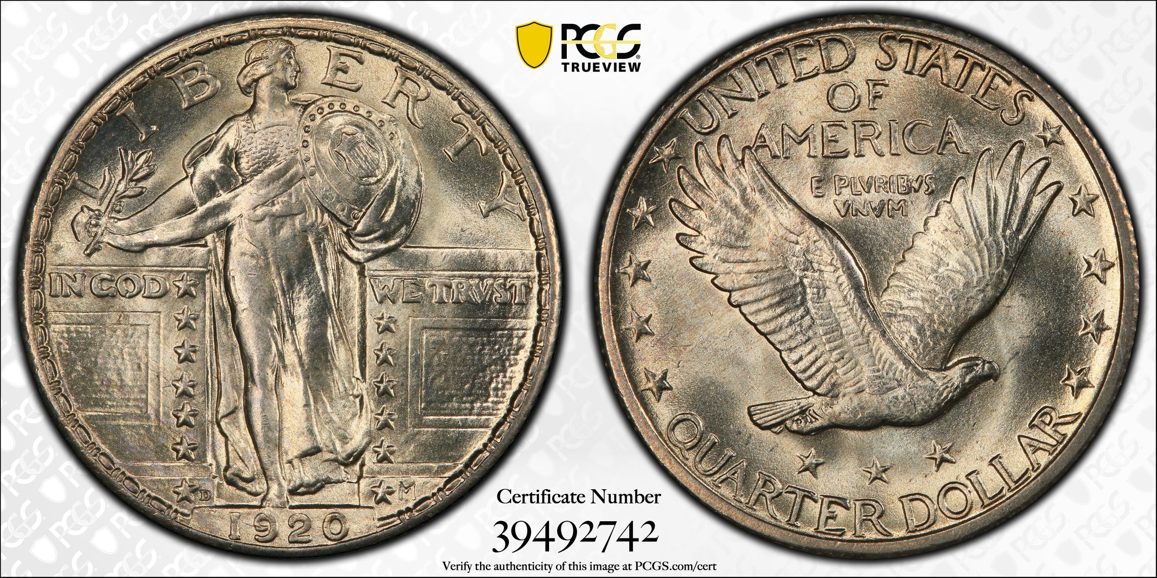 PCGS Certificate Verification Coin Details for Cert #39492742