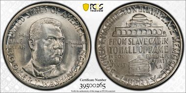 1946-D 50C Booker T. Washington MS65